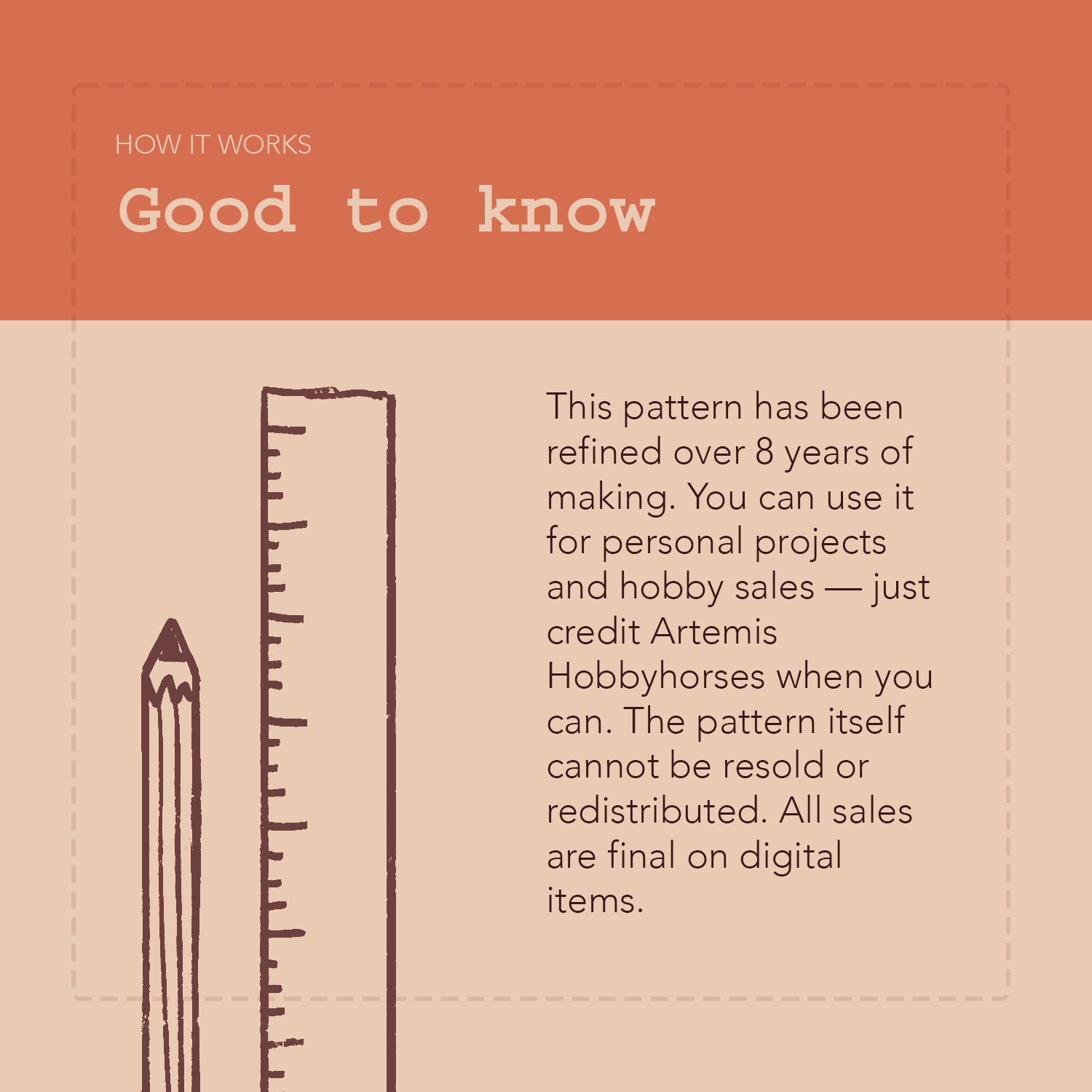 Knabstrupper - Hobbyhorse Digital Pattern
