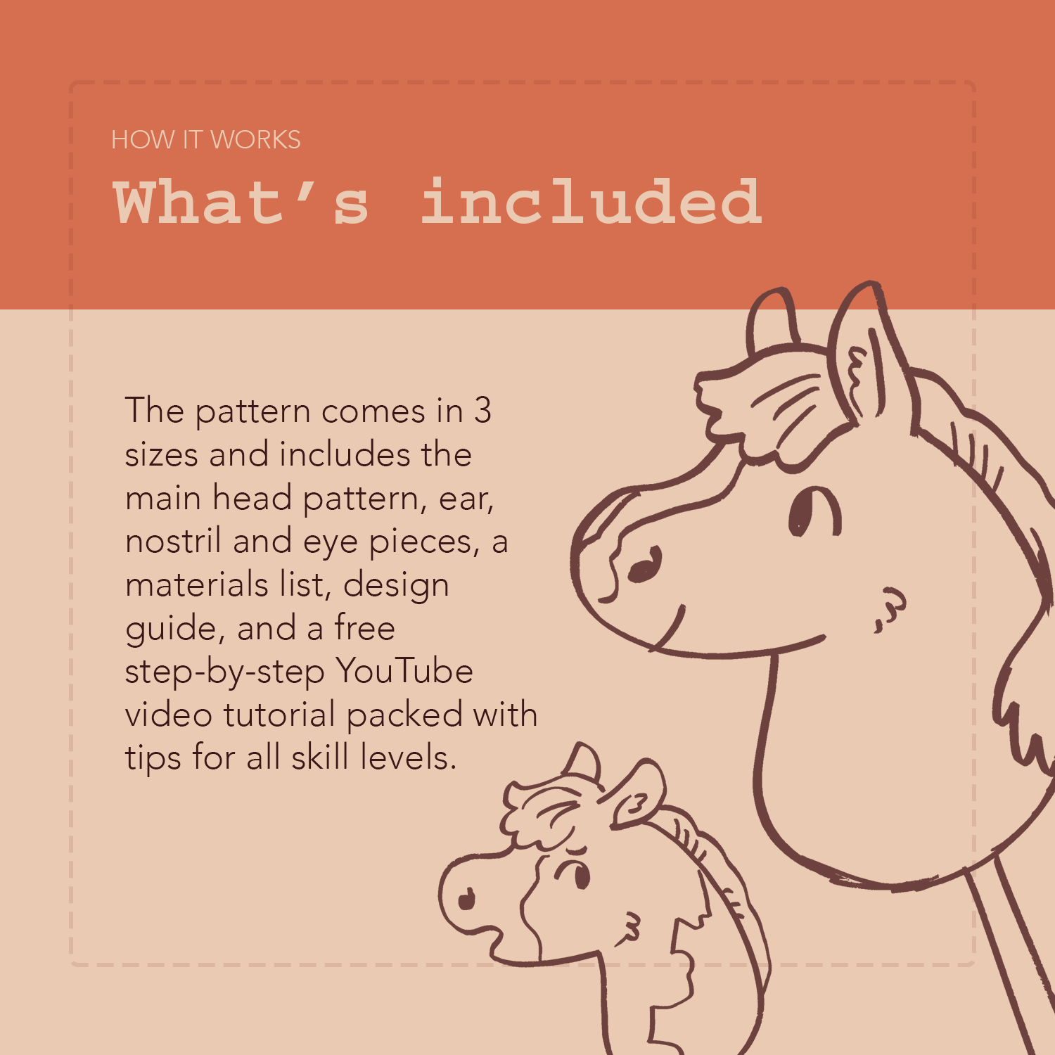 Knabstrupper - Hobbyhorse Digital Pattern