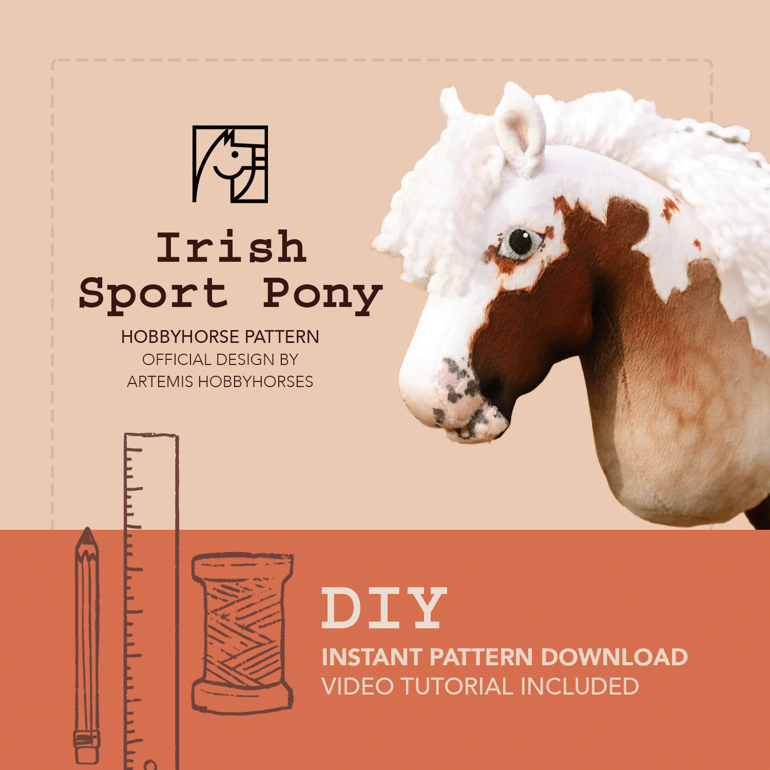 Irish Sport Pony - Hobbyhorse Digital Pattern