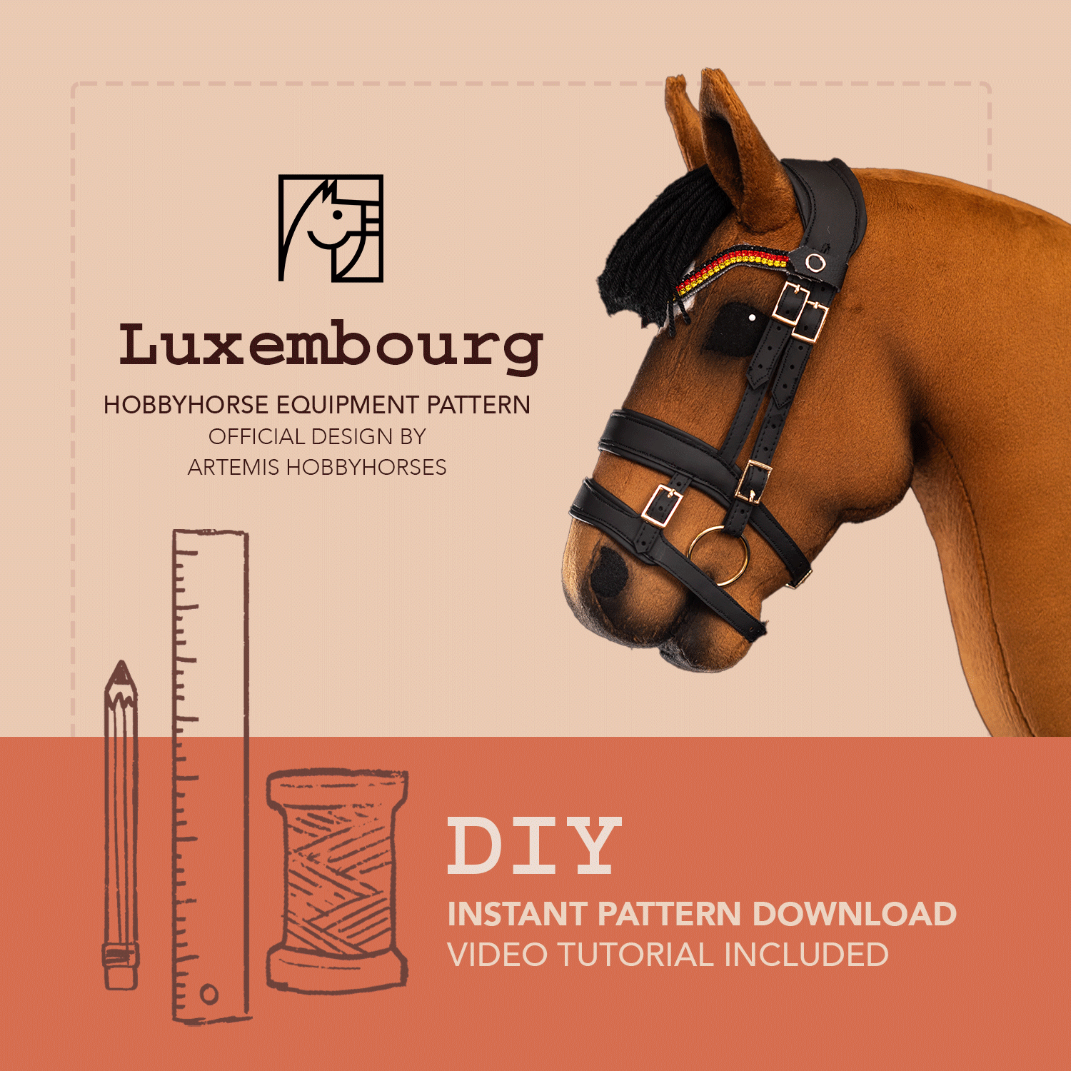 Luxembourg Bridle - Printable Pattern