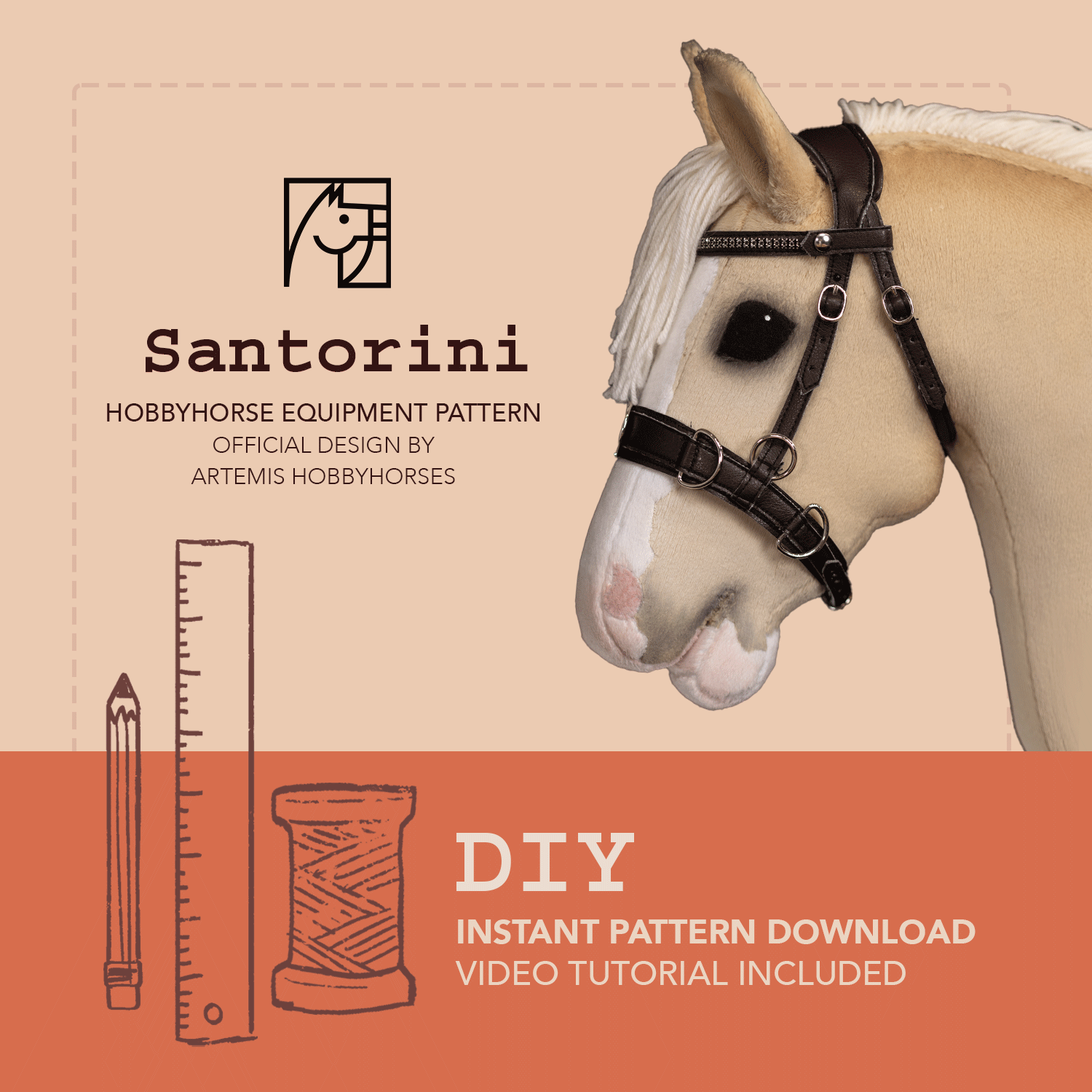 Santorini Bridle - Printable Pattern