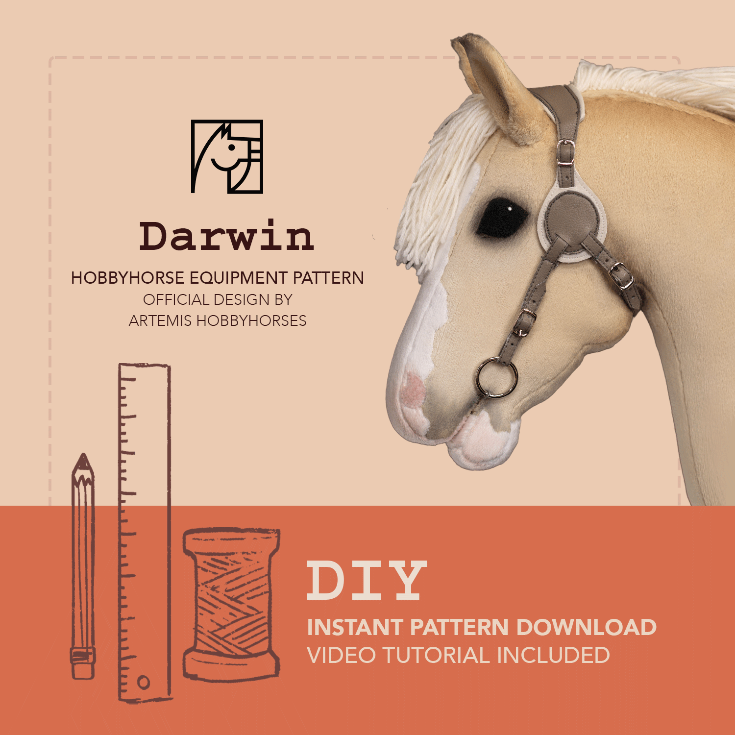 Darwin Bridle - Printable Pattern