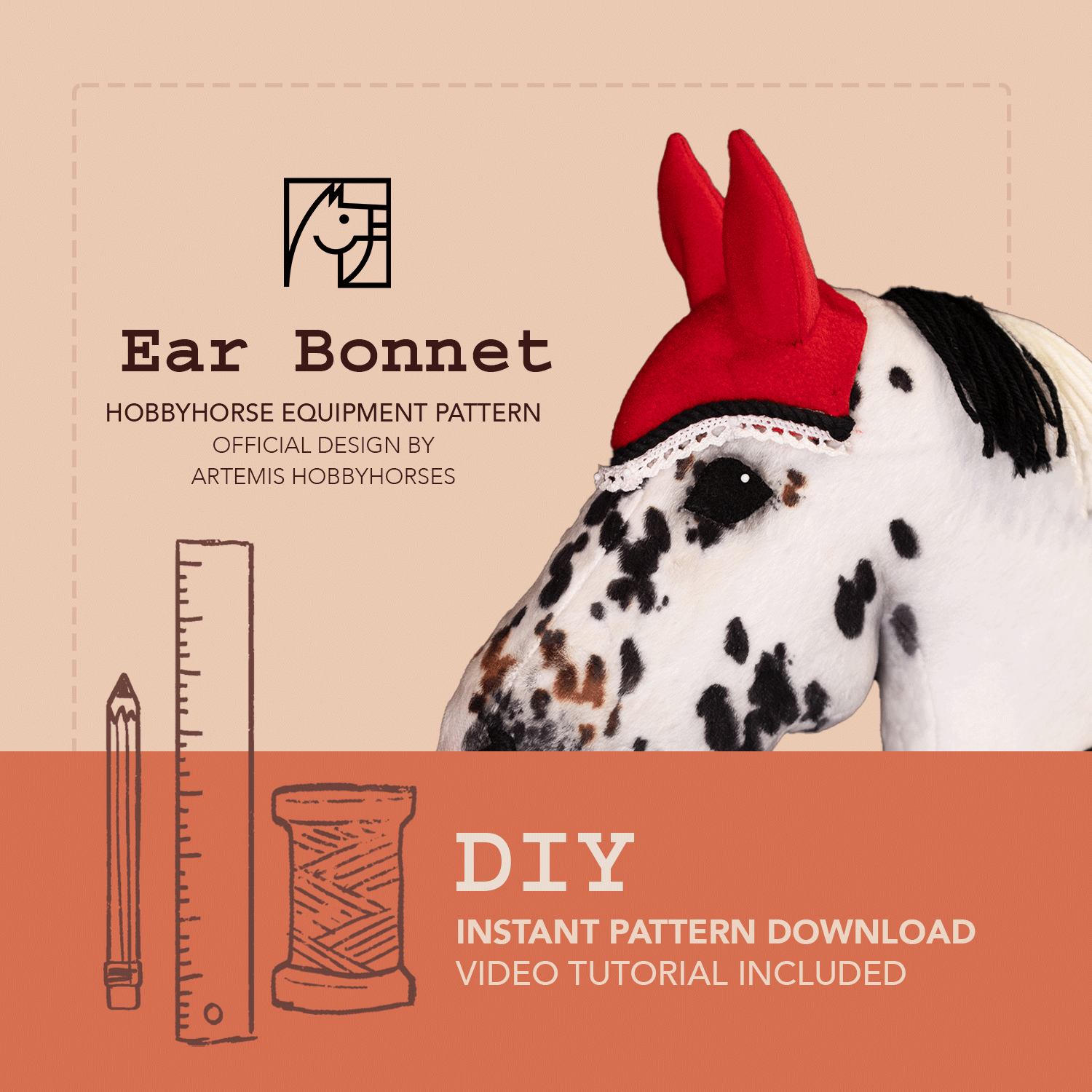 Ear Bonnet- Printable Pattern