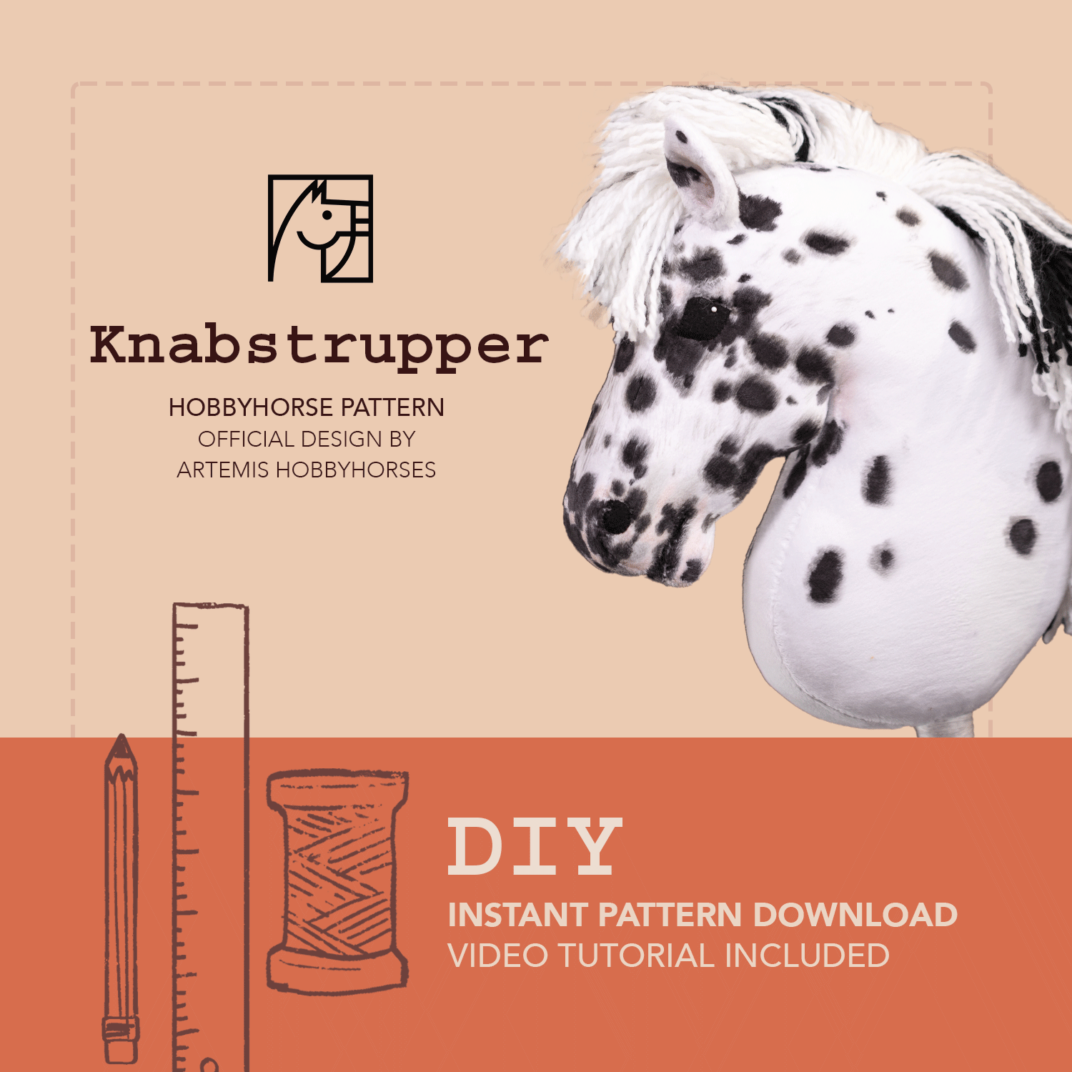 Knabstrupper - Hobbyhorse Digital Pattern